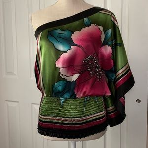 COPY - Floral off the shoulder Forever 21 top.